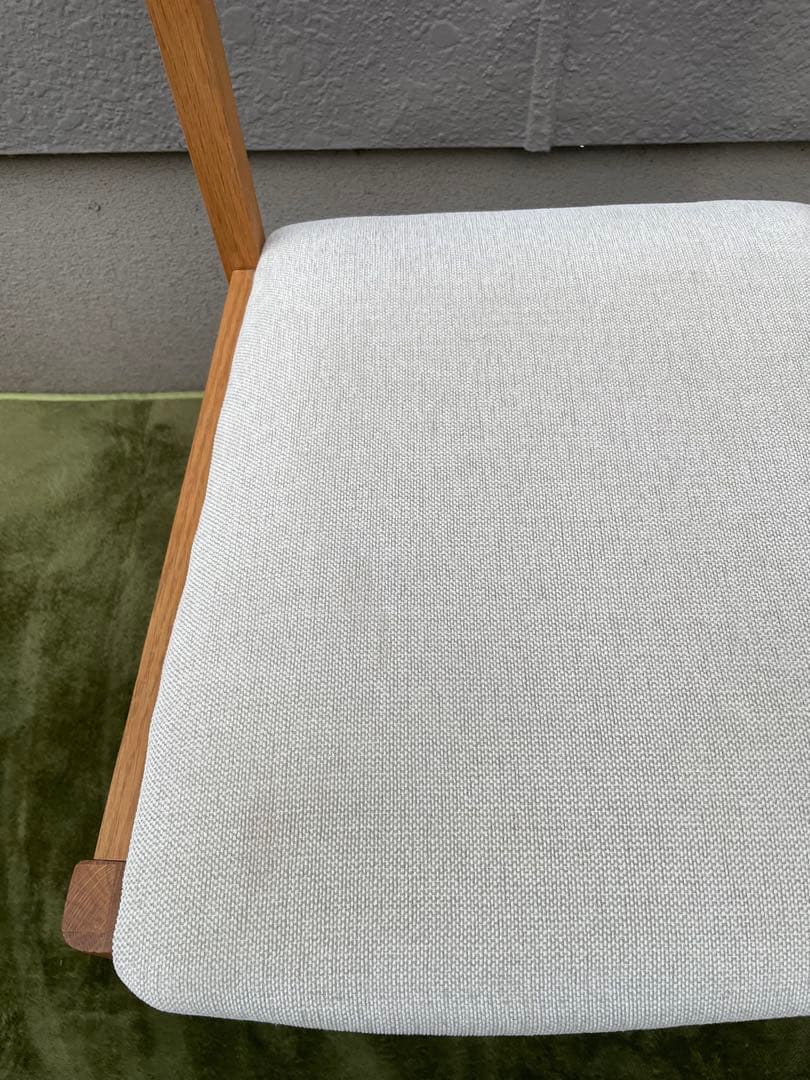 いまだ◆ウォールナット✕ファブリック アームチェア ダイニングチェア