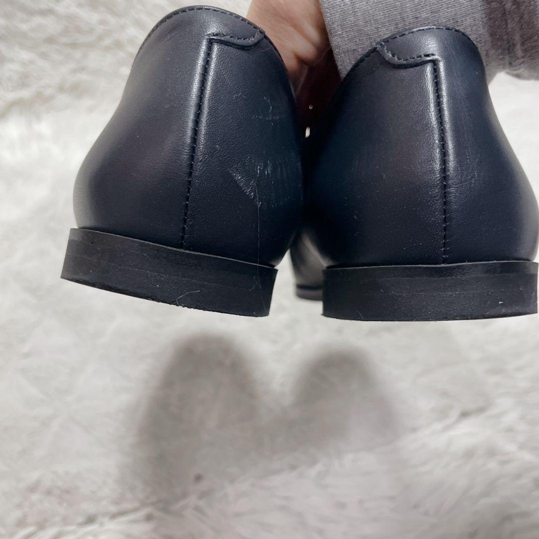 DHYANA ネイビー ローファー 24.0cm フォーマル レディース