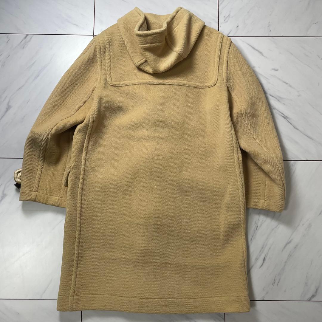 緑タグ グレンフェル ヘリンボーン ダッフルコート 英国製 キャメル メンズ34