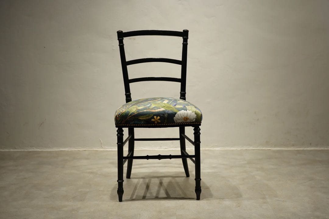 ナポレオンチェア　サロンチェア　椅子　シノワズリ　フランス　アンティーク　孔雀