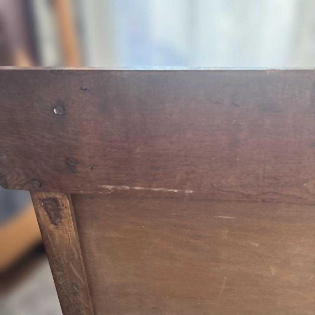 イギリス　ヴィンテージ　オーク材 3段チェスト