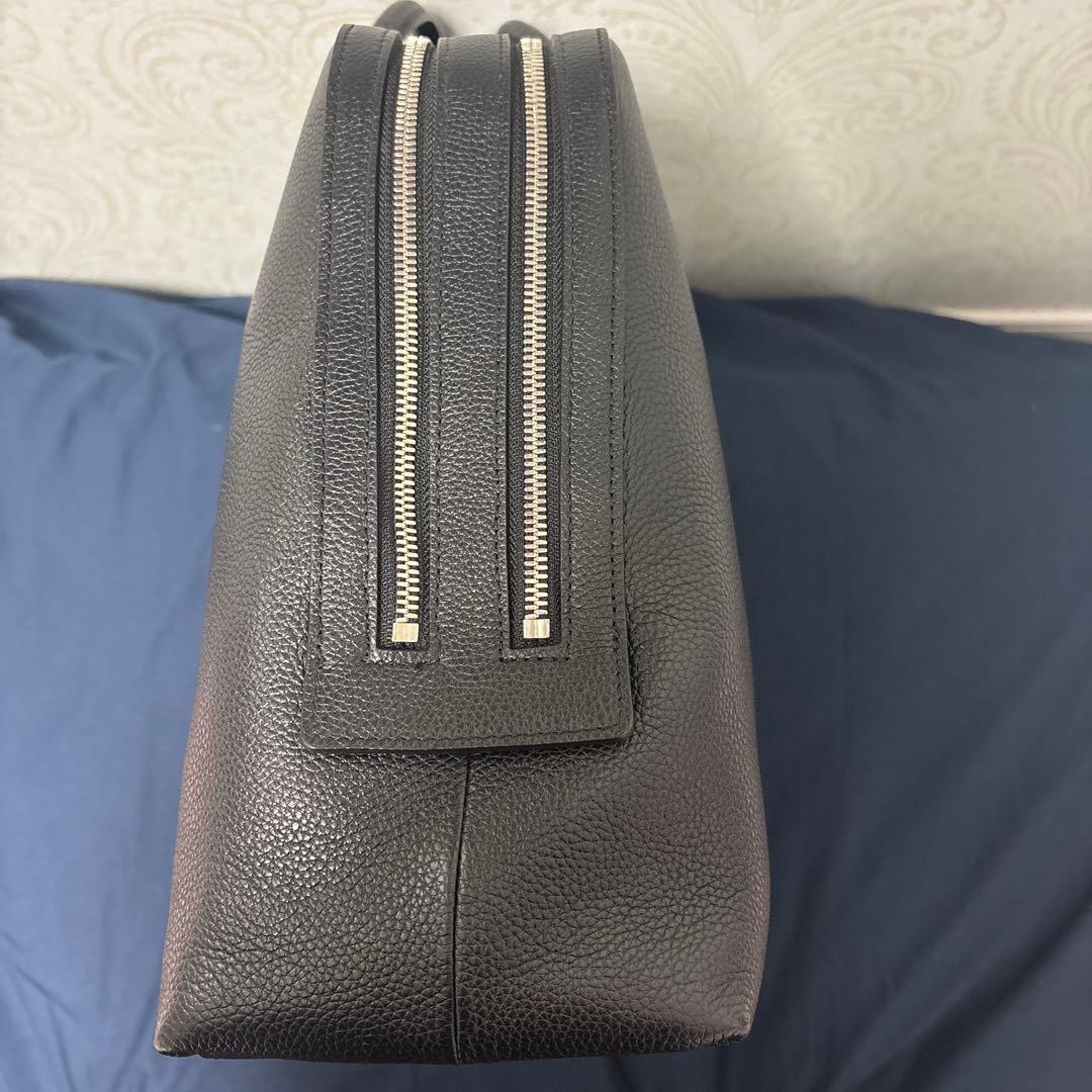 PELLE MORBIDA ブラックレザービジネスバッグ