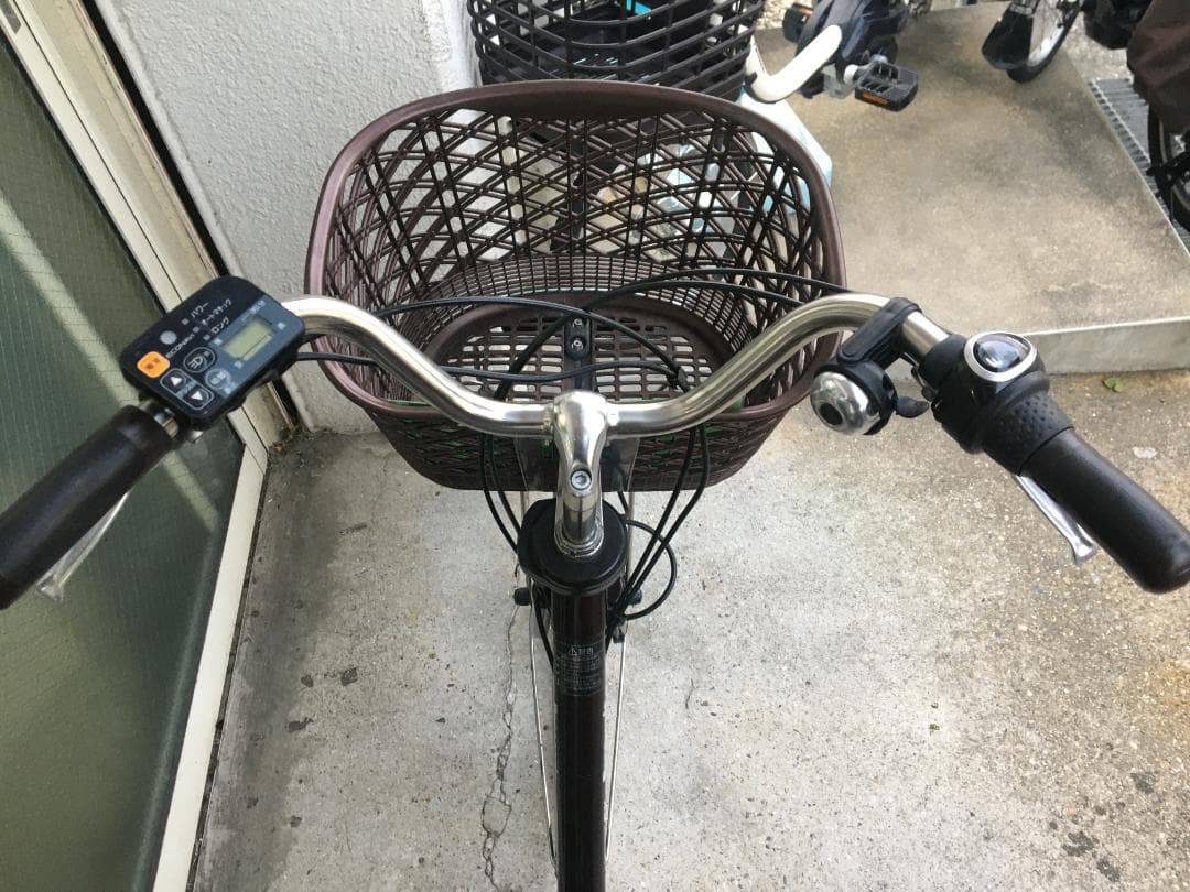 地域限定送料無料　ビビ　DX　13,2AH　24インチ　濃茶　神戸市　電動自転車