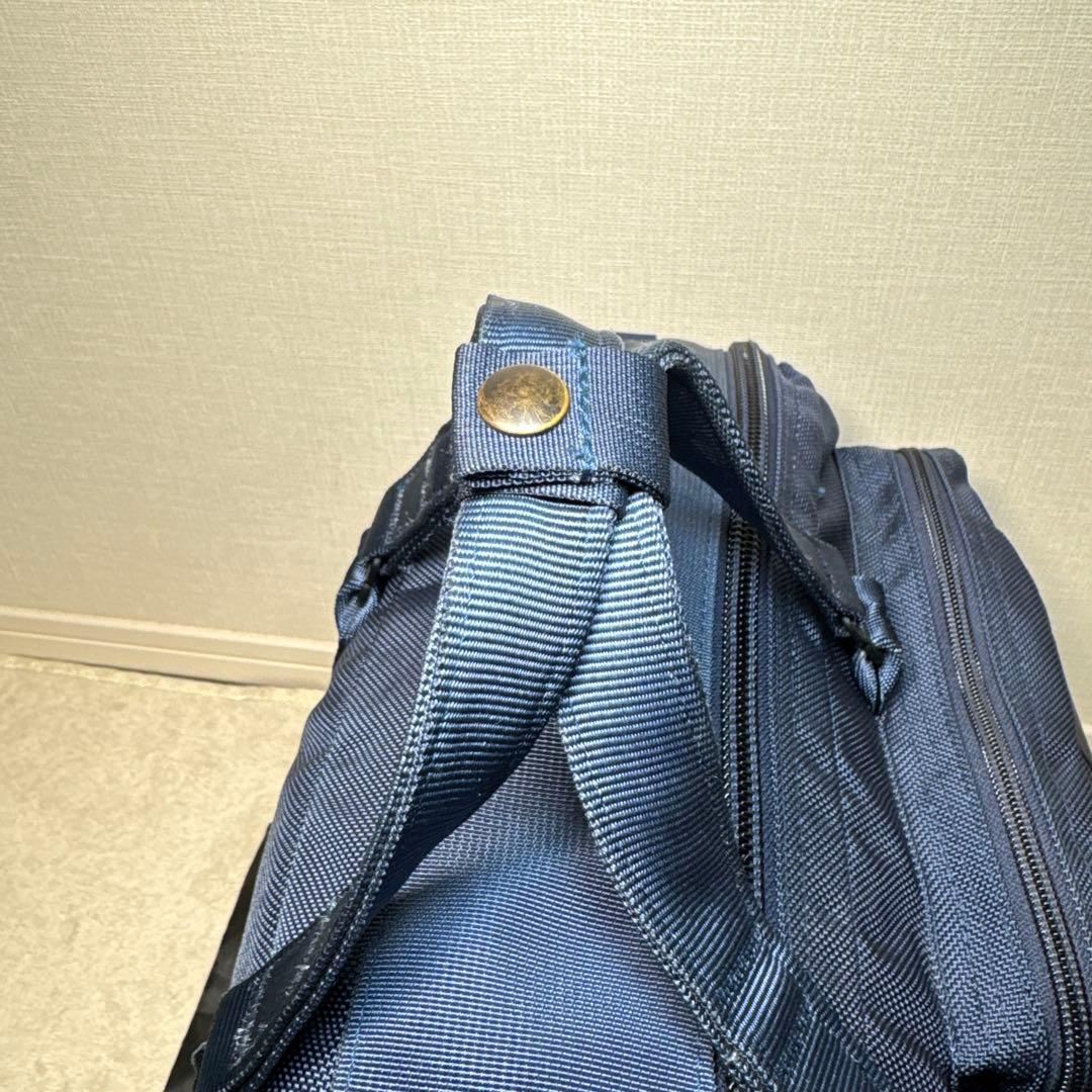 14 極美品　ブリーフィング　ビジネスバッグ　3way ブルー　ネイビー