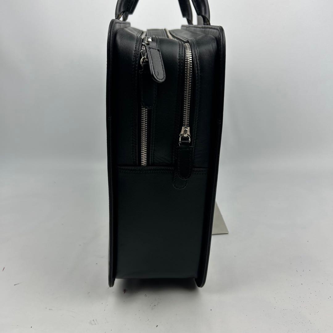 【美品】ダンヒル　センチュリーマン　ビジネスバッグ　2層　dロゴ　オールレザー