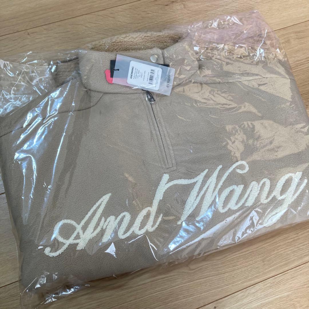 andwang アンドワン Fluffy fleece set beige