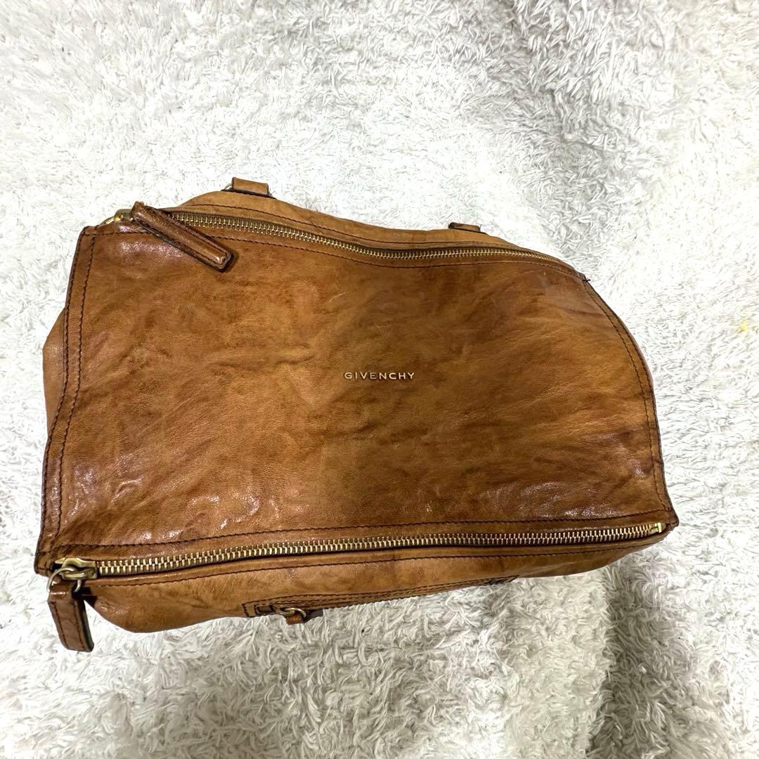 GIVENCHY ジバンシィ パンドラ ロゴ金具 レザー 本革 バッグ