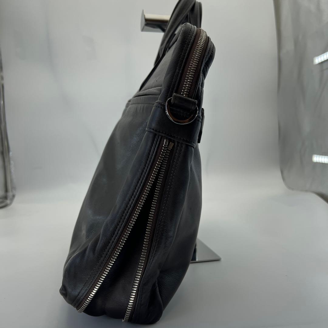 PORTER 吉田カバン レザーブリーフケース 茶 ブラウン A4可 旧ロゴ