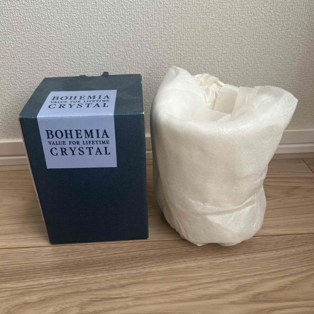 BOHEMIA カットクリスタル花瓶 約20cm