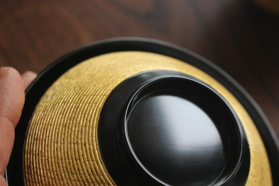 時代逸品！極上金塗糸目の美しいお椀2点（検輪島塗京塗雑煮椀