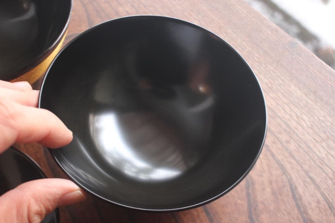 時代逸品！極上金塗糸目の美しいお椀2点（検輪島塗京塗雑煮椀