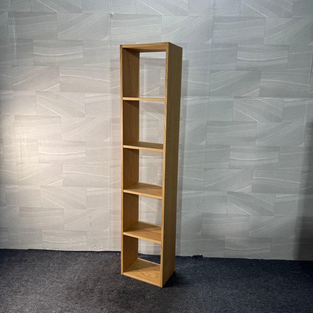 無印良品 スタッキングシェルフ 5段 1列 オーク材 人気 美品 d3687