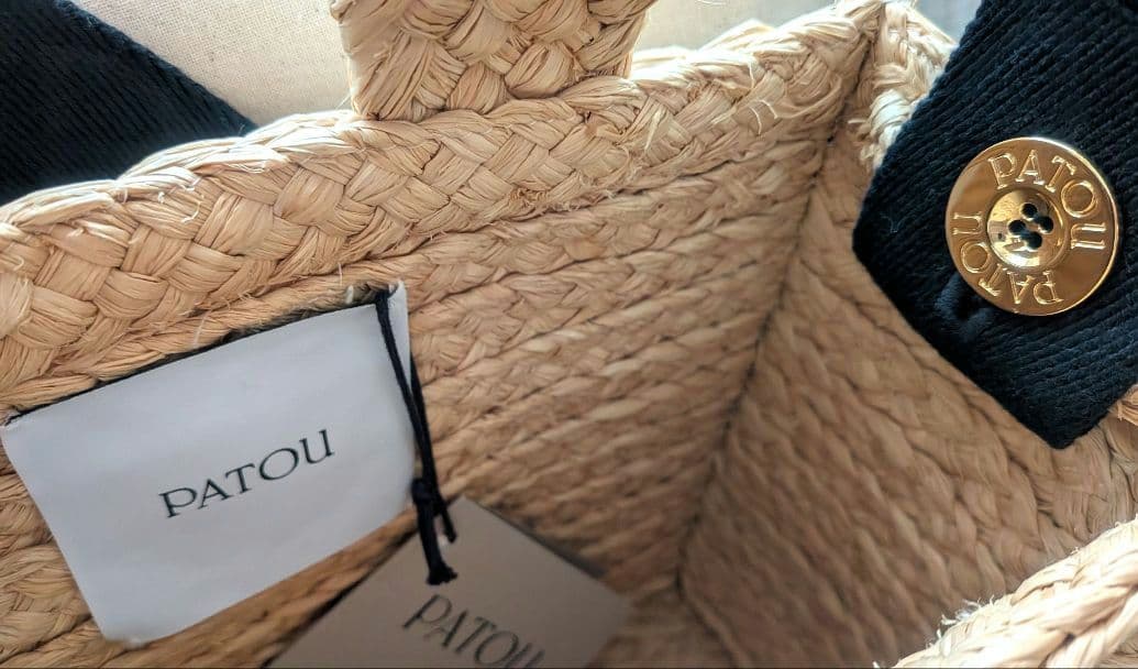 PATOU パトゥ ラフィア JPトートバッグ スモール かご ショルダー