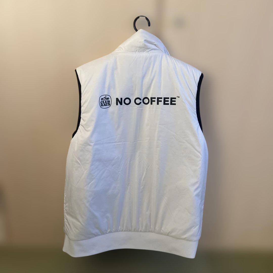 CLUBHOUSE NO GOLF™ NO COFFEE™ ベスト 黒 白 L