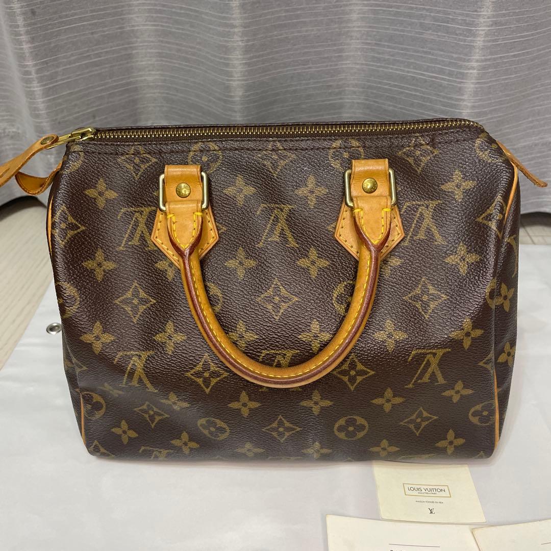 LOUIS VUITTON スピーディ 25 モノグラム ハンドバッグ 鍵付き