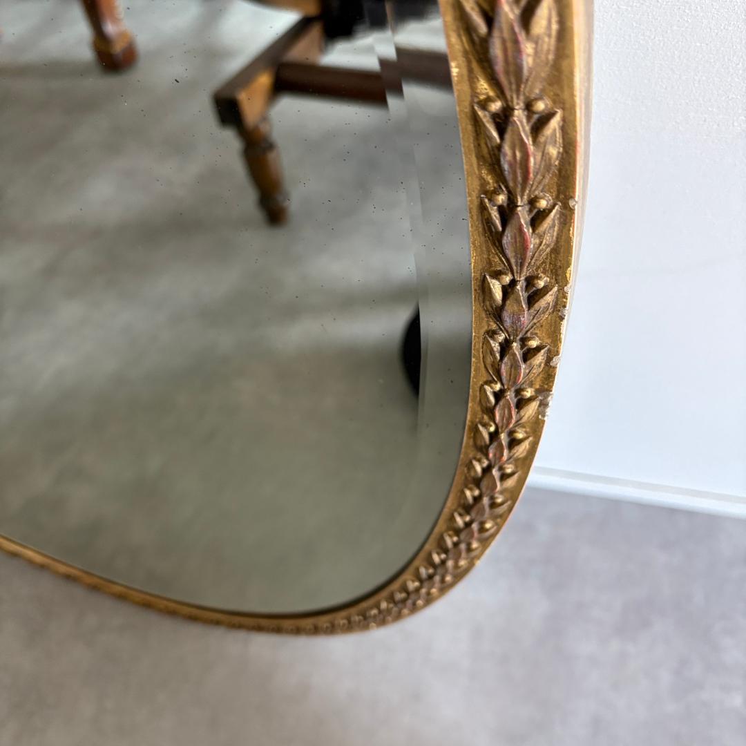 英国 　アンティーク 　ウォール 　ミラー 　楕円型