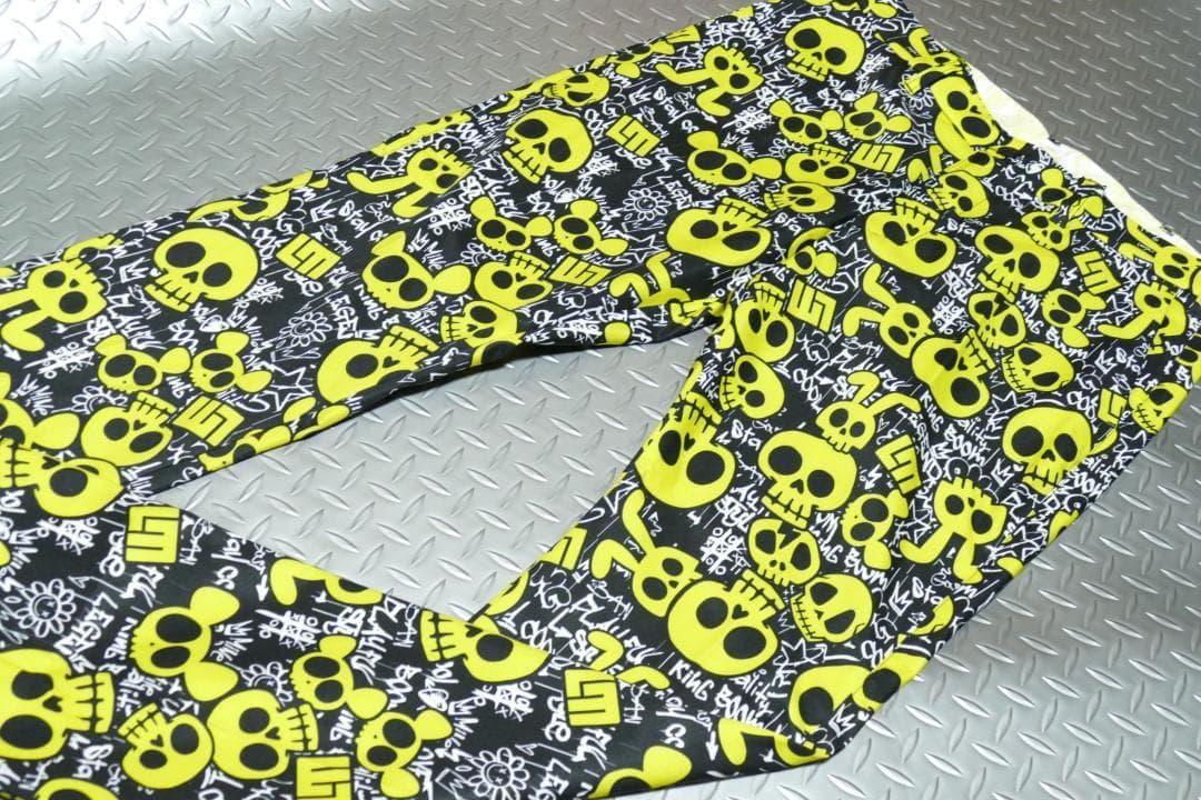 ★春ゴルフ★ラウドマウスゴルフ★ストレッチツイル柄パンツ★LL★アニマルスカルズ