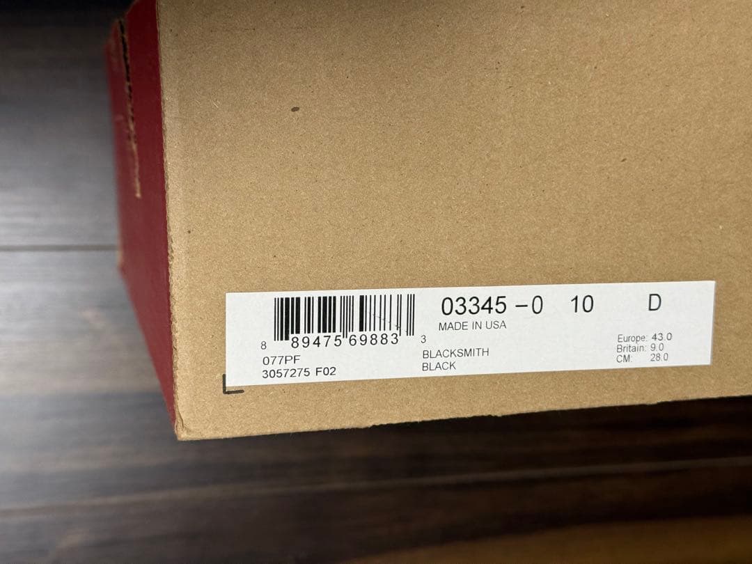 REDWINGレッドウィング 3345 ブラックスミス US10D 28cm