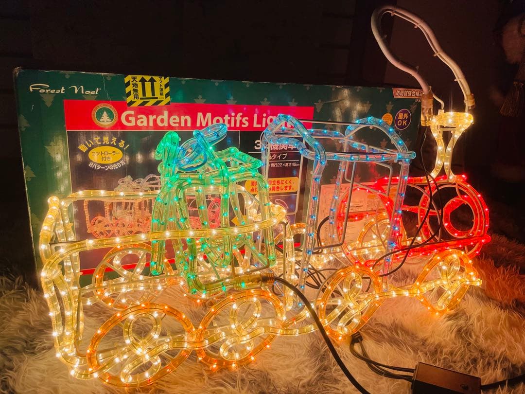 【⭐︎ひまわり⭐︎】3D機関車 イルミネーション ライト ☆