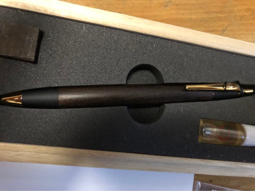 野原工芸　希少樹種　ハカランダ　新型シャーペン　シャープペンシル