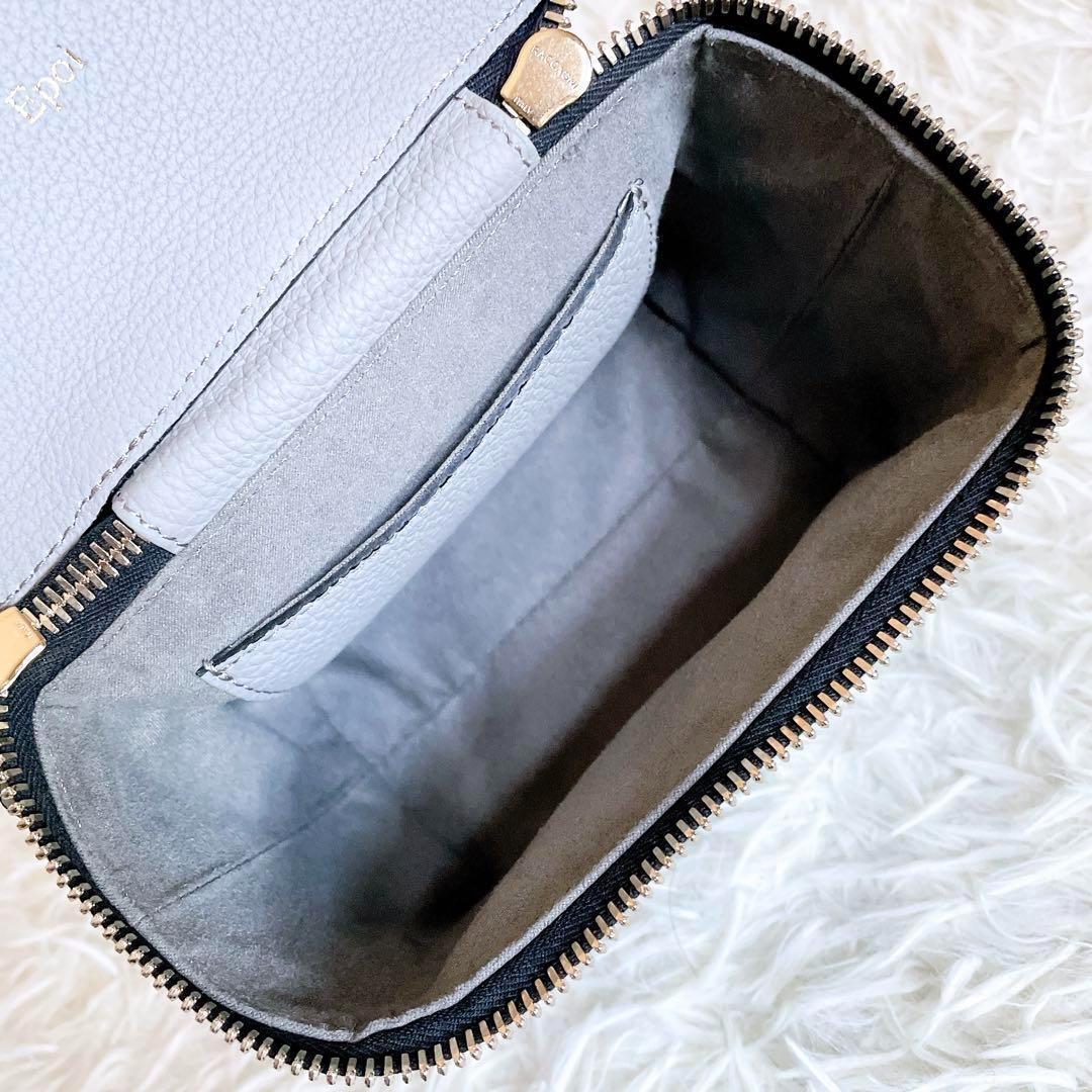 【極美品】エポイ　リツ　ミニバニティー ショルダーバッグ　2way　レザー