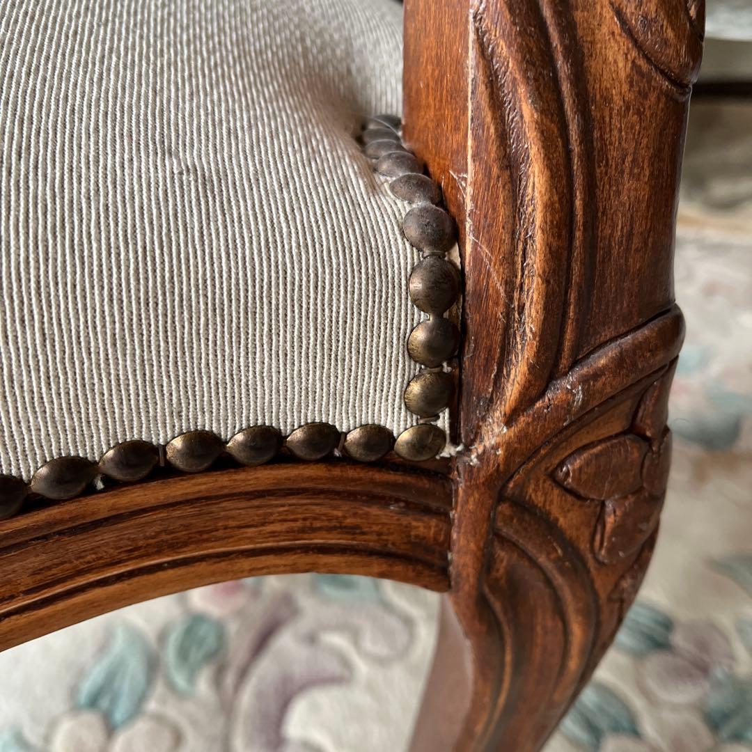 ②バラ売り不可　①〜④セット販売のみ　ロココ調 ゴブラン織り 猫脚　応接セット