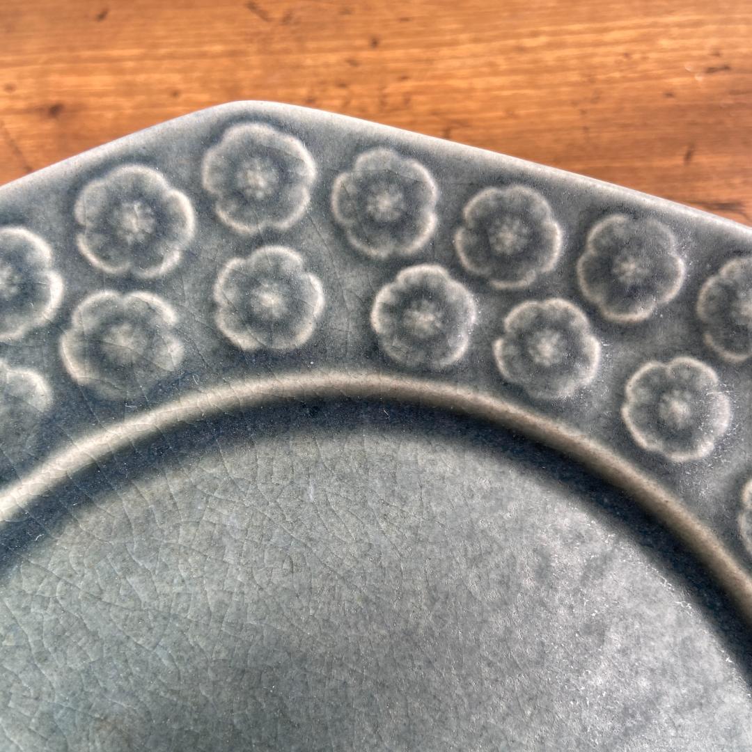 希少 クイストゴー AZUR アズール デザート サラダ 八角型 プレート２客