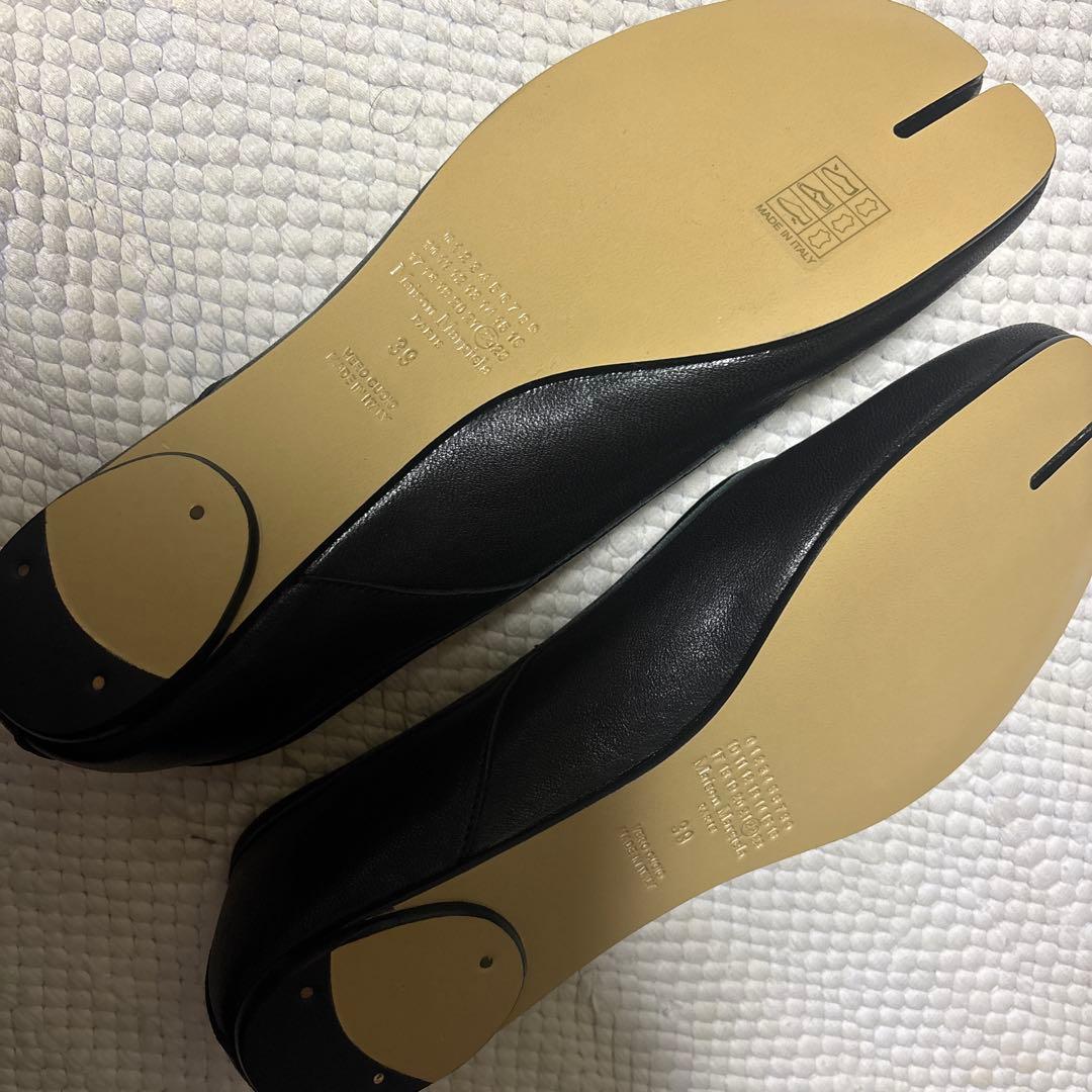 最終値下げ【新品】Maison Margiela タビ バレエ 39 Black