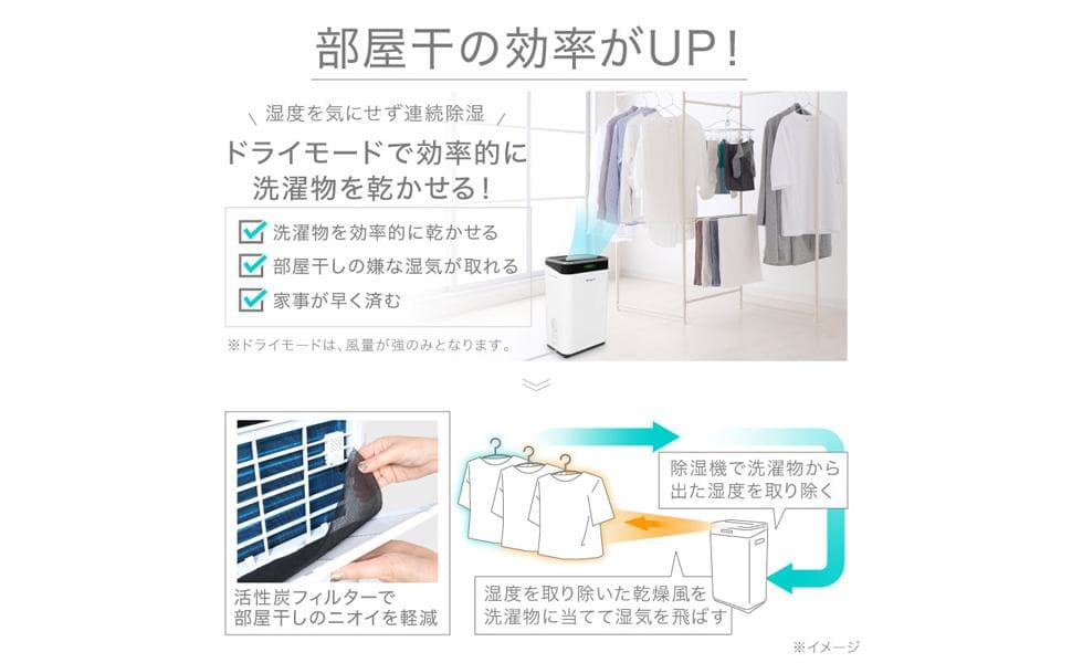 【美品】ライシン 除湿器 コンプレッサー式 衣類乾燥 静穏 2025年製
