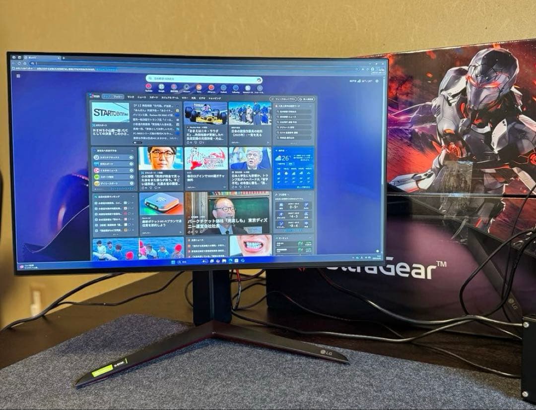 【美品】4K ゲーミングモニターLG UltraGear 27GP95R-B