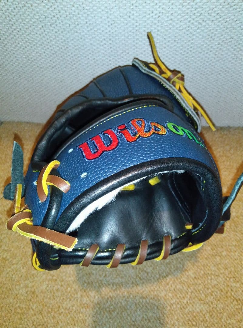 Wilson 軟式グローブ ネイビー 右投げ