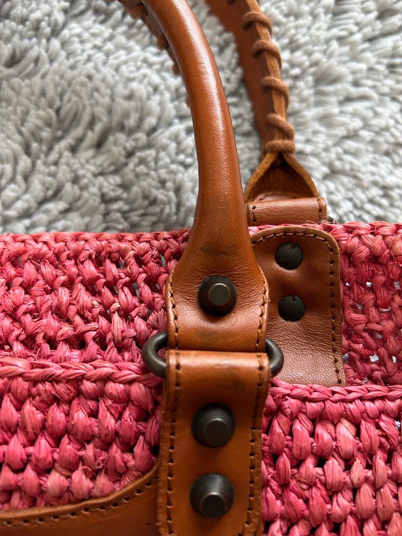 バレンシアガ カゴバッグ ピンク