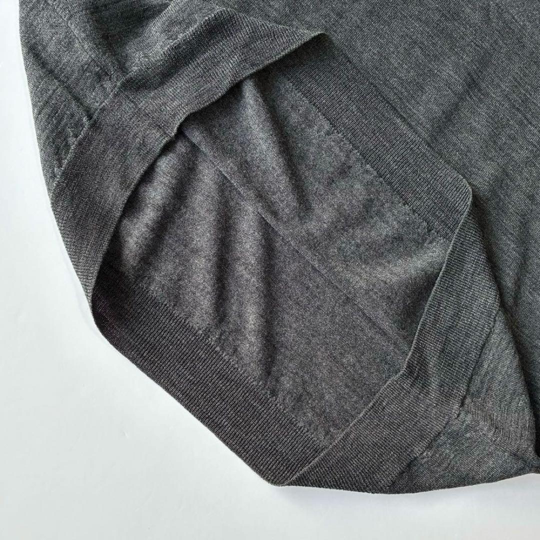 美品 英国製 JOHN SMEDLEY 30G タートルネック ニット セーター