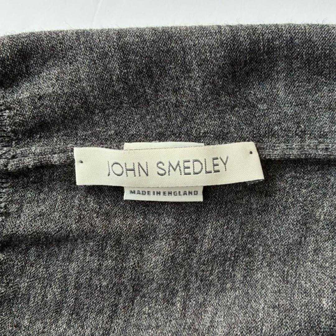美品 英国製 JOHN SMEDLEY 30G タートルネック ニット セーター