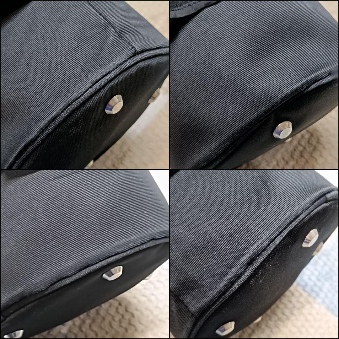 セツコサジテール シティ 2way バケツバッグ ブラック ドット フリル