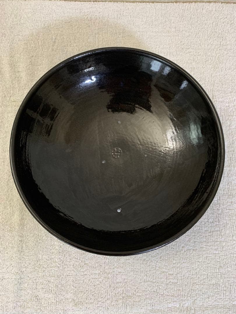 【土鍋・未使用】陶あん窯 京焼・清水焼 黒釉八号京鍋