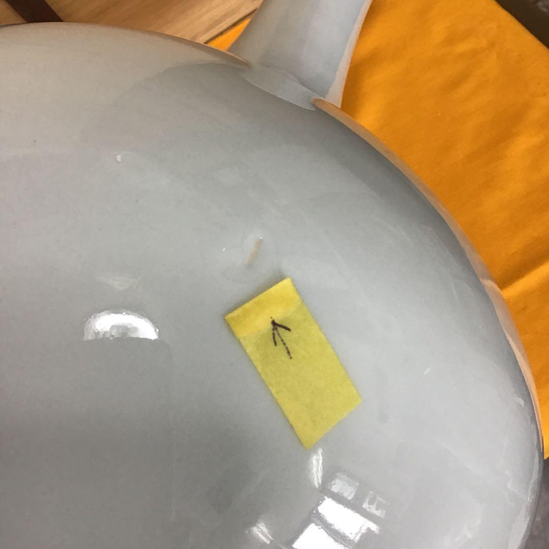 華道道具 花入 白磁鶴首壺 造 元康 共箱 N１３１KB