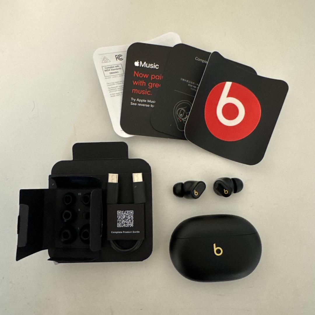Apple Beats Studio Buds + ブラック/ゴールド　完品