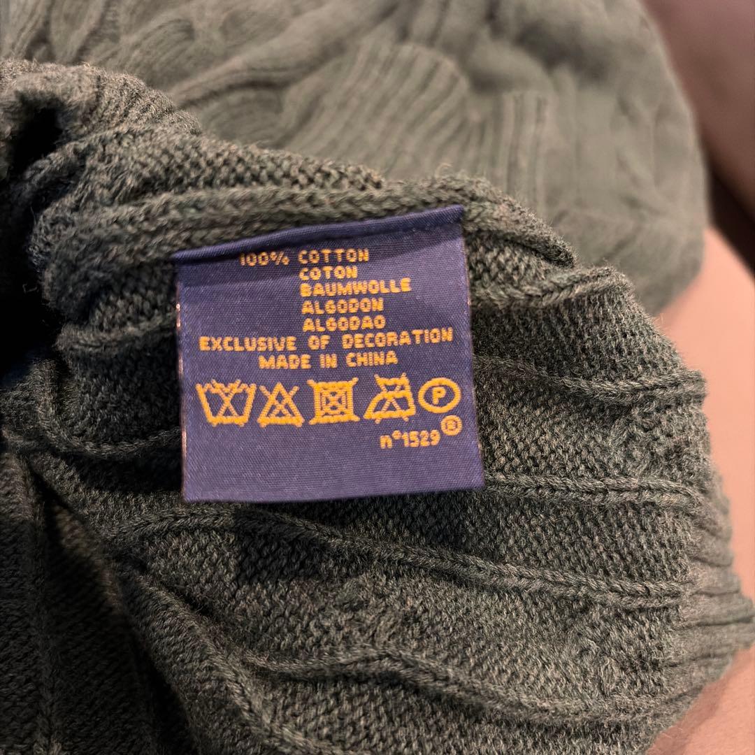 【新品未使用】POLO ラルフローレン メンズ ハーフジップ グリーンM