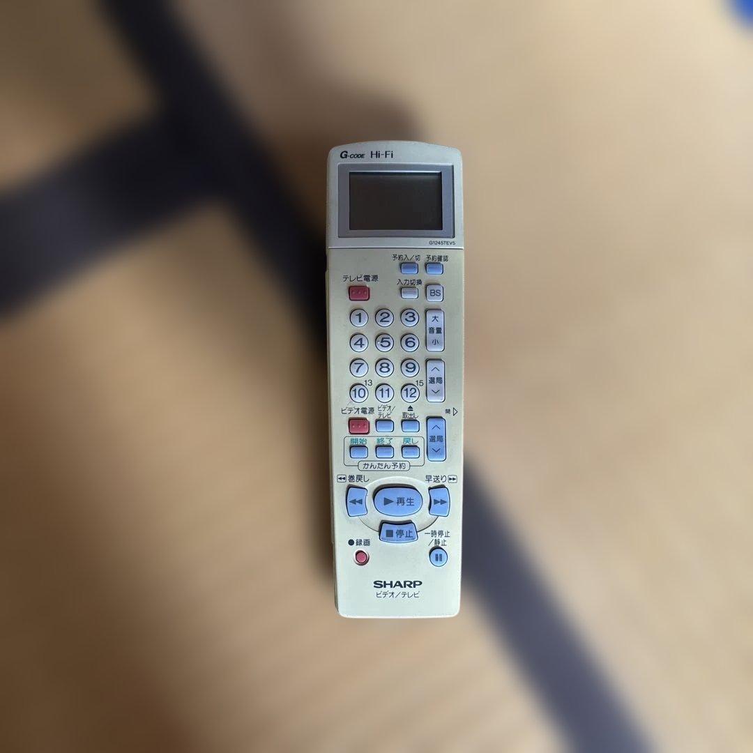 【希少】レトロ　シャープブラウン管テレビ+ビデオセット