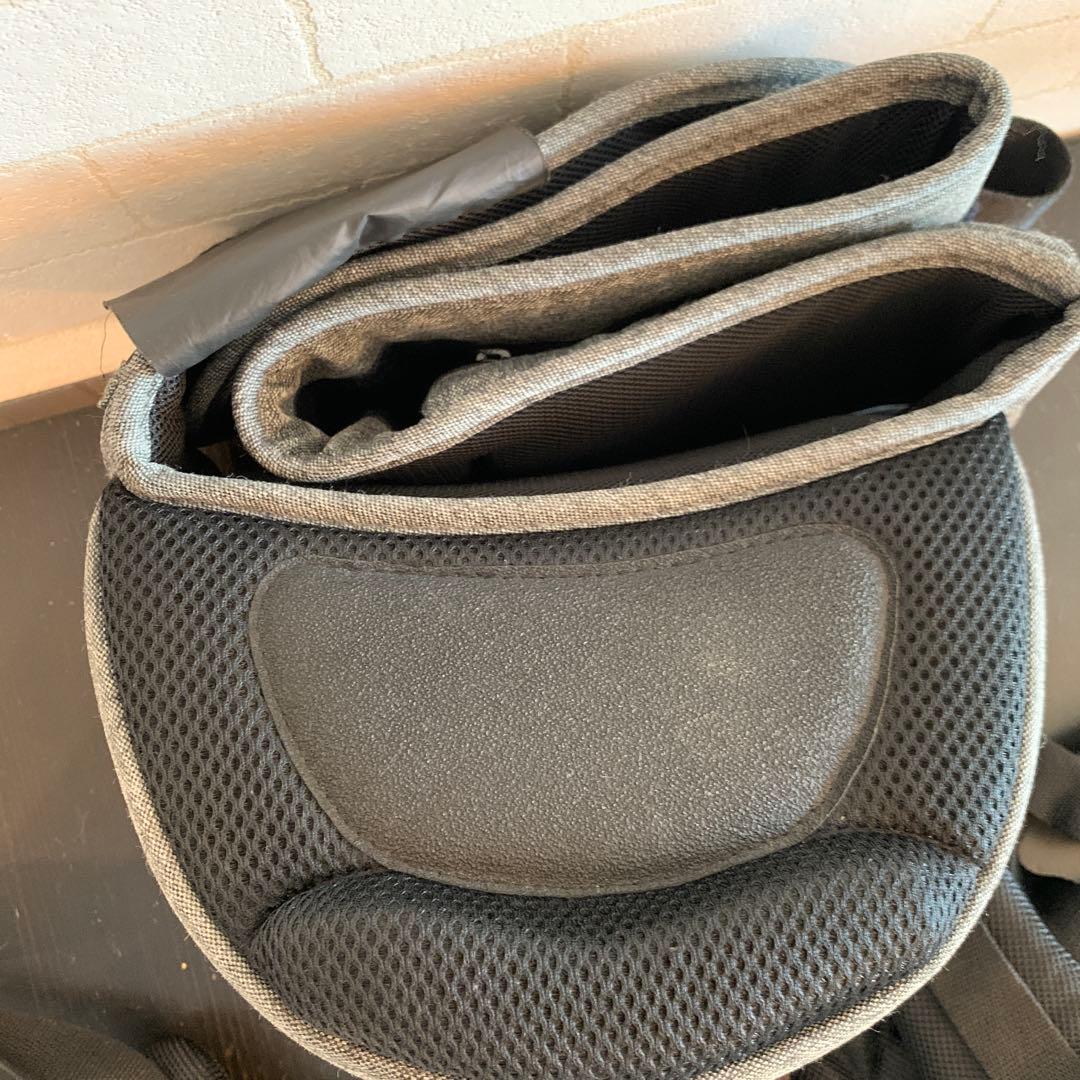 極美品 ダブルショルダー付き POLBAN ADVANCE ヒップシート 灰/黒