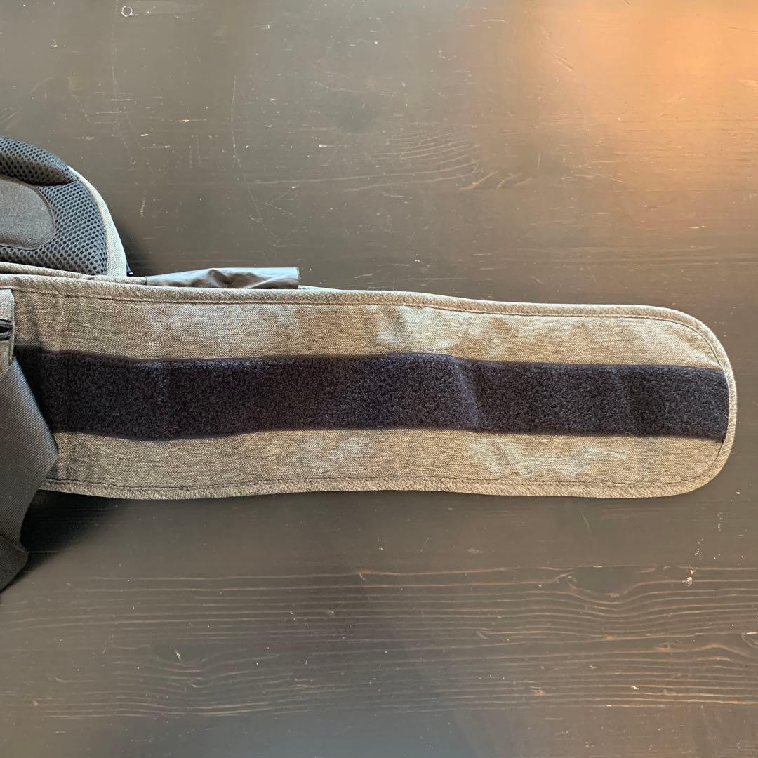 極美品 ダブルショルダー付き POLBAN ADVANCE ヒップシート 灰/黒