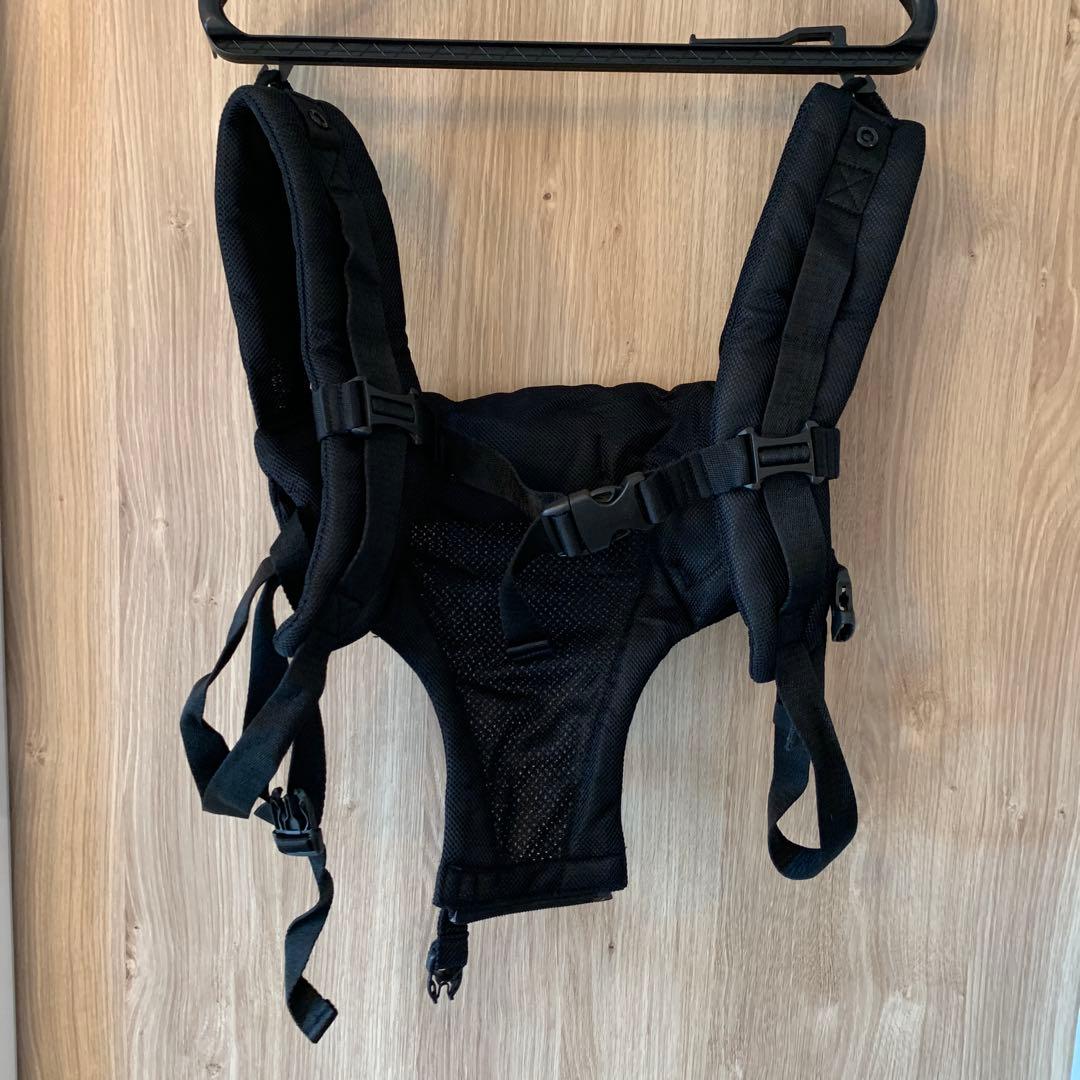 極美品 ダブルショルダー付き POLBAN ADVANCE ヒップシート 灰/黒