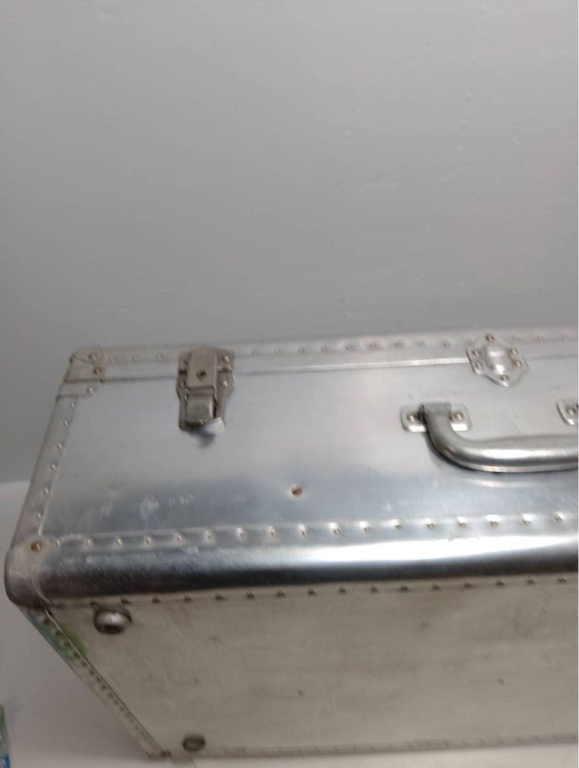 【希少】ヴィンテージ アルミトランク スーツケース インダストリアル 昭和レトロ