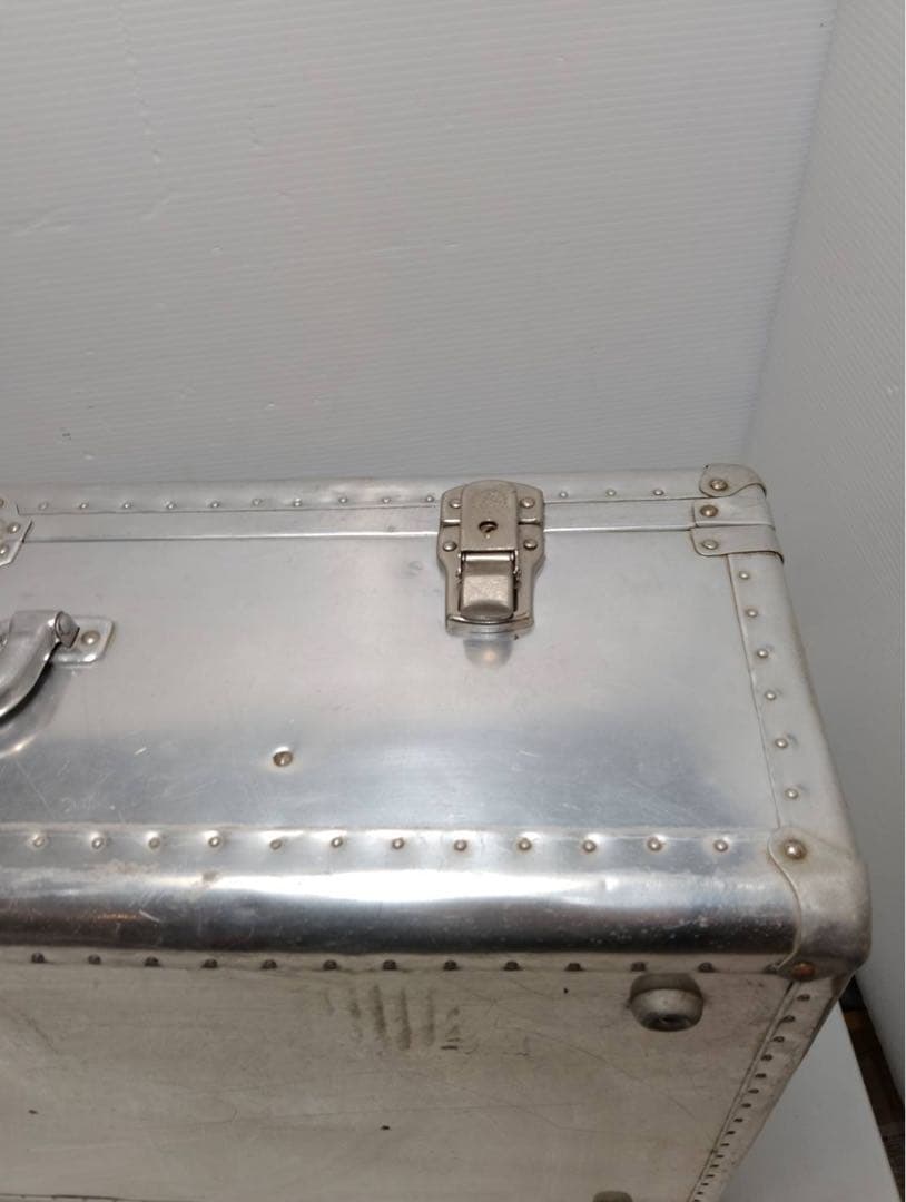 【希少】ヴィンテージ アルミトランク スーツケース インダストリアル 昭和レトロ