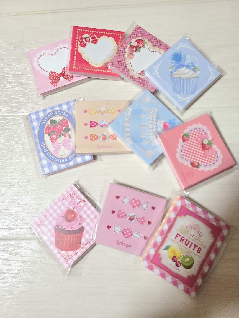 メモ帳　セット　国内作家　hydrangea様 デザインペーパー