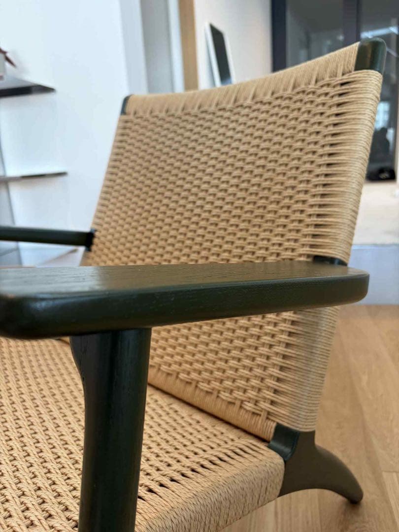 CH25 ラウンジチェア オーク ソープ仕上げ ナチュラルペーパーコード