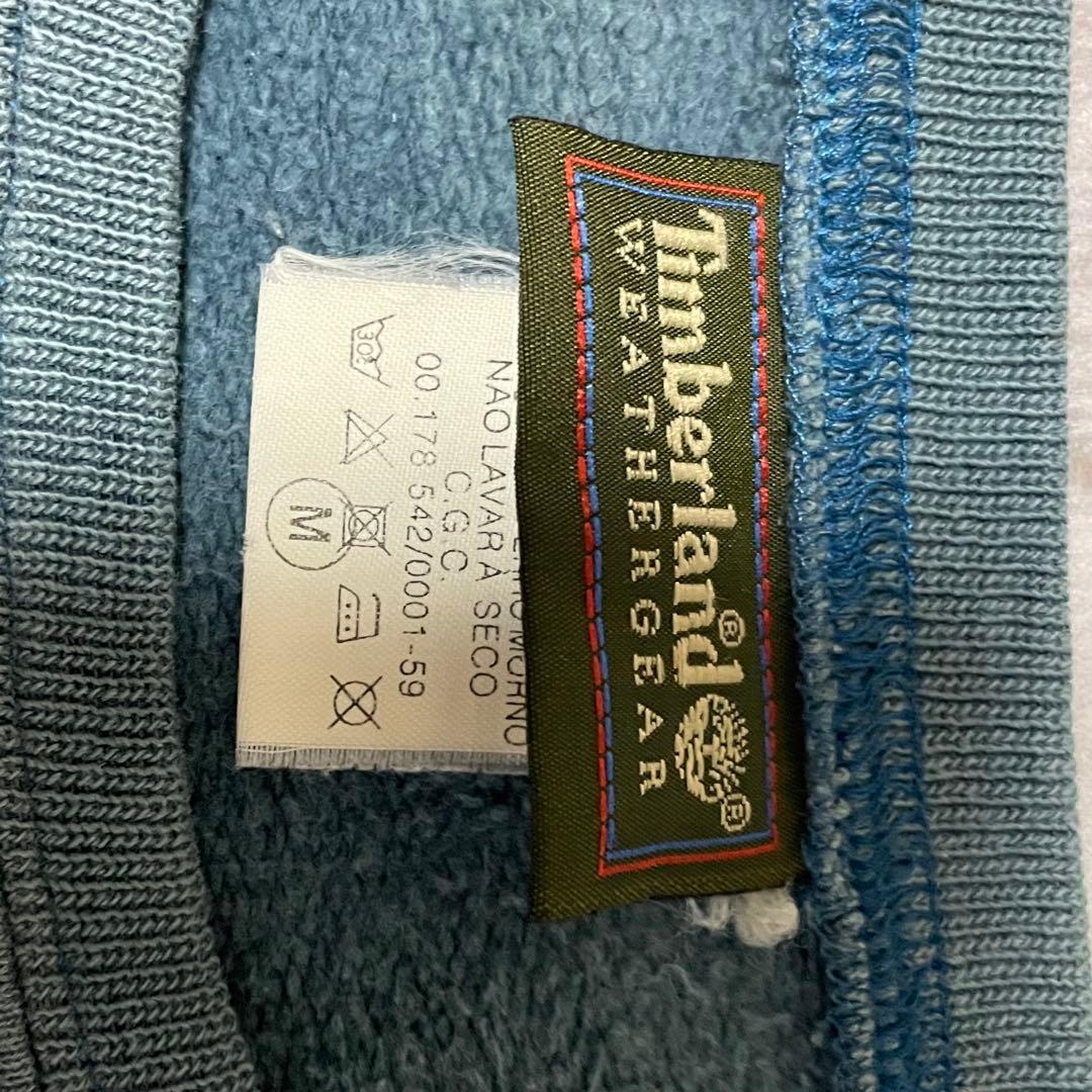 90sイタリア製Timberland鬼フェードヴィンテージボックス短丈トレーナー