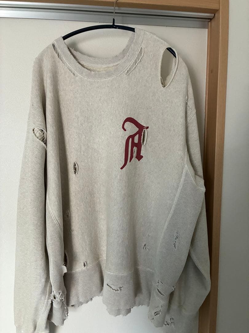 トップス ANCELLM CRASH SWEAT SHIRT