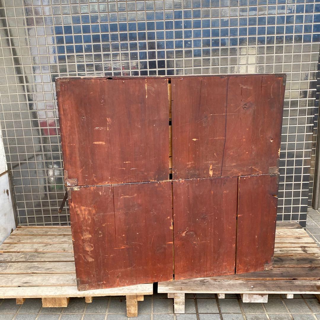 時代物 桐箪笥 二段 アンティーク 明治 骨董品 古家具 インテリア